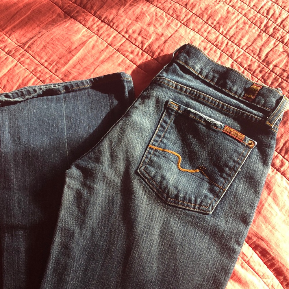 7 for all mankind bootcut, size 30, jeans